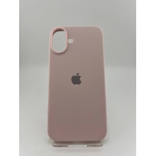 Силіконовий оригінальний чохол для Apple iPhone 16 Plus (76) кольору крейдяної рожевої. Силіконовий оригінальний чохол для Apple iPhone 16 Plus (76) кольору крейдяної рожевої.