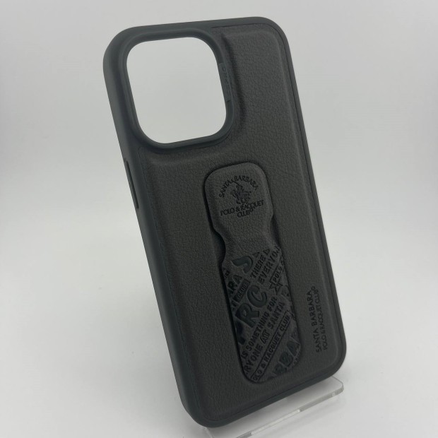 Чохол Polo Blaise Leather для Apple iPhone 15 Pro Max (Сірий)