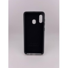 Силикон Original Logo Samsung Galaxy A20 / A30 (2019) (Тёмно-серый)