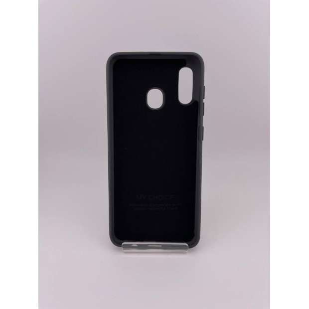Original Logo Silicone Samsung Galaxy A20  /  A30 (2019) (Dark Gray)