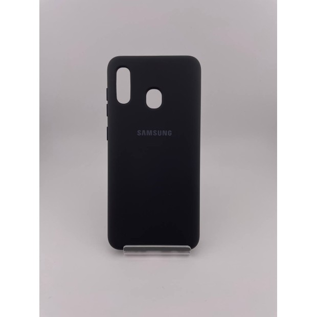 Original Logo Silicone Samsung Galaxy A20  /  A30 (2019) (Dark Gray)