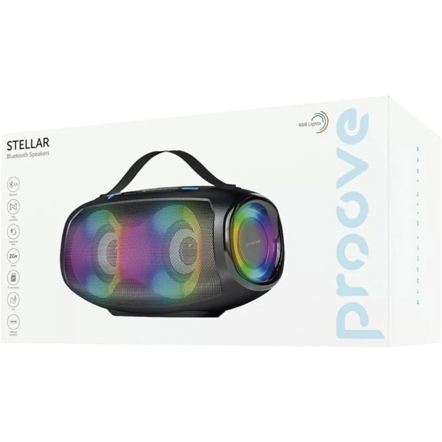 Портативна акустика Proove Stellar 20W (Чорна)
