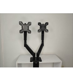 Настольный держатель-кронштейн для двух мониторов M252D (Чёрный)