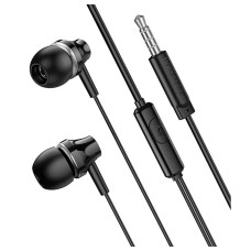 Wired in-ear headset Borofone BM74 Singer (Black)