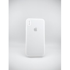 Оригінальний силіконовий чохол Square RoundCam для Apple iPhone XS Max (06) Білого кольору.