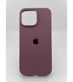 Силіконовий оригінальний круглий чохол Apple iPhone 16 Pro Max (01) Bilberry (Зн..