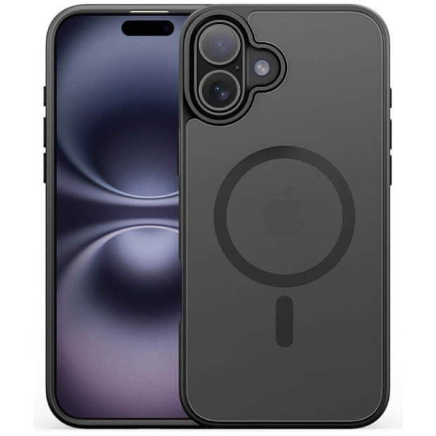 Силиконовый чехол Alabay Cloud Matte Apple iPhone 16 (Black)