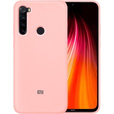 Силіконовий оригінальний чохол 360 з логотипом для Xiaomi Redmi Note 8 (Рожевий)