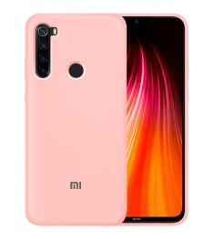 Силіконовий оригінальний чохол 360 з логотипом для Xiaomi Redmi Note 8 (Рожевий)..