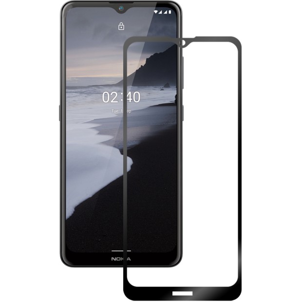 Захисне скло 5D Standard Nokia 2.4 Чорне