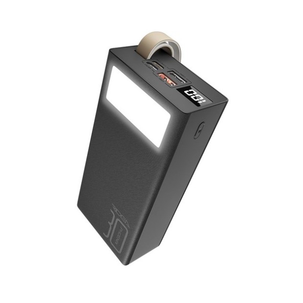 Повербанк Ridea RP-D30L+ Phoenix30+ 30000мАг 20Вт + ліхтарик (Чорний)