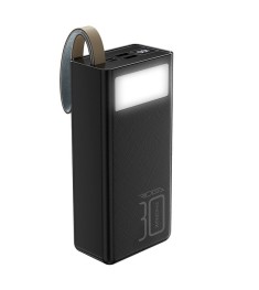 Повербанк Ridea RP-D30L+ Phoenix30+ 30000мАг 20Вт + ліхтарик (Чорний)