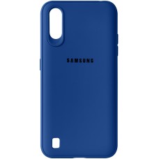 Силіконовий чохол Junket Cace для Samsung Galaxy A01 (Синій)