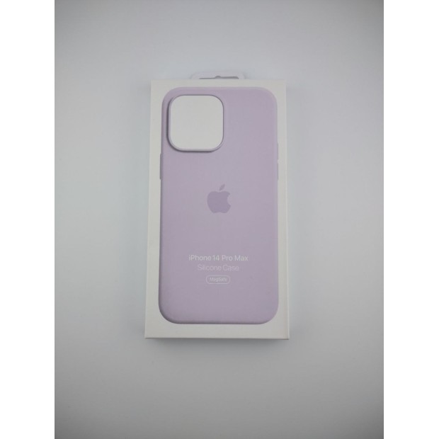 Силіконовий чохол з MagSafe для Apple iPhone 14 Pro Max (Ліловий)