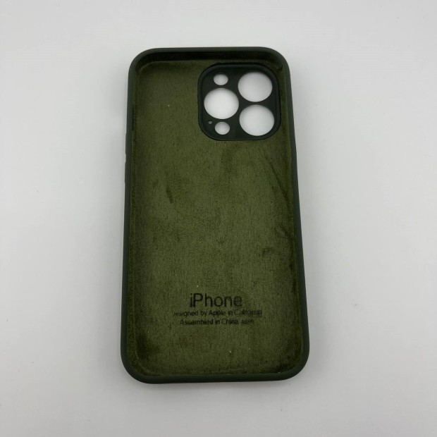 Оригінальний силіконовий чохол RoundCam для Apple iPhone 13 Pro (69) Atrovirens