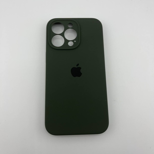 Оригінальний силіконовий чохол RoundCam для Apple iPhone 13 Pro (69) Atrovirens