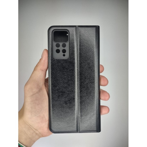 Leather Book Case for Xiaomi Redmi Note 11 Pro (Black)