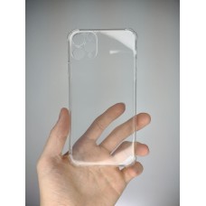 Силикон 6D Apple iPhone 11 Pro Max (ShutCam) (Прозрачный)