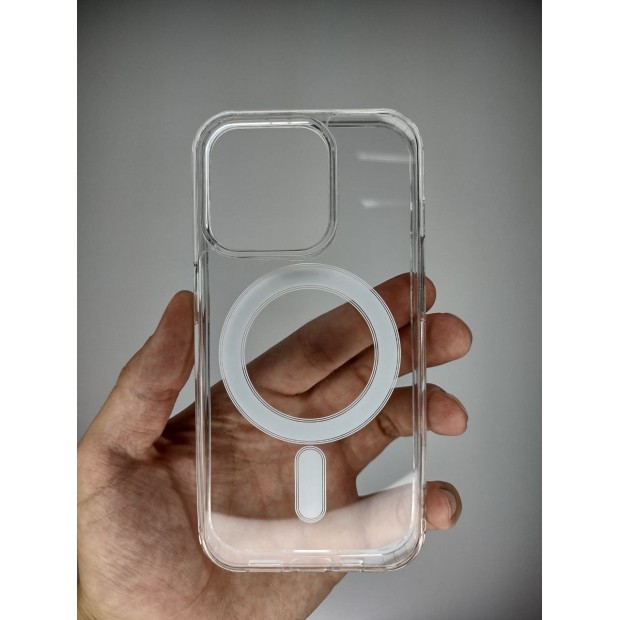 Чохол Clear Case with MagSafe для Apple iPhone 15 Pro (Прозорий)