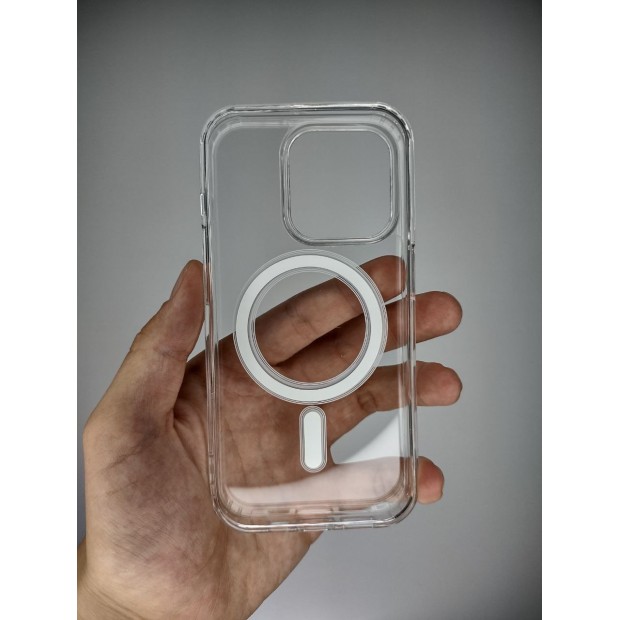 Чохол Clear Case with MagSafe для Apple iPhone 15 Pro (Прозорий)