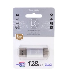 USB3.0 + Type-C флеш-накопичувач Touch & Go 009 Star 128Гб USB3.0 + Type-C флеш-накопичувач Touch & Go 009 Star 128Гб