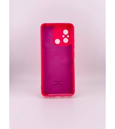 Силікон оригінальний Xiaomi Redmi 12C  /  11A (з захисною шторкою камери) (малин..