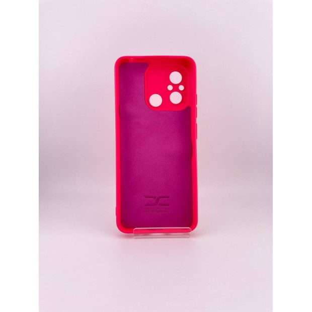 Силікон оригінальний Xiaomi Redmi 12C  /  11A (з захисною шторкою камери) (малиновий)