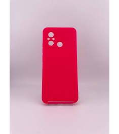 Силікон оригінальний Xiaomi Redmi 12C  /  11A (з захисною шторкою камери) (малин..