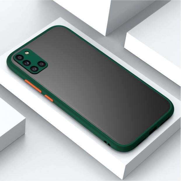 Накладка Metal Camera Samsung Galaxy A31 (Тёмно-зелёный)