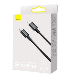 USB-кабель Baseus Superior 100W (2m) (Type-C to Type-C) (Чёрный) CATYS-C01