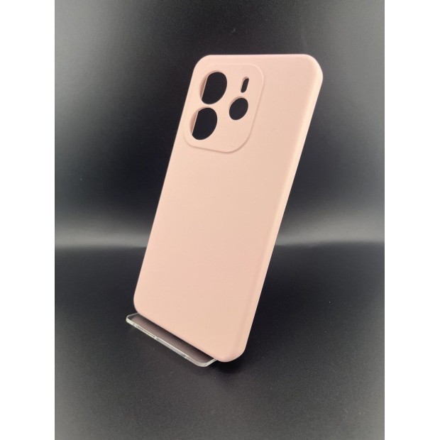 Силикон Original Premium Xiaomi Redmi Note 14 4G (ShutCam) (Бледно-розовый)