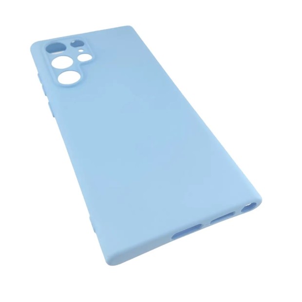 Силикон Original Samsung Galaxy S22 Ultra (ShutCam) (Голубой)