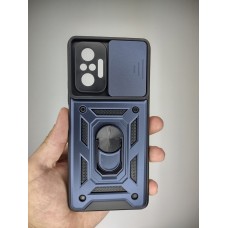 Чохол-бронь Ring Serge Armor для Xiaomi Redmi Note 10 Pro  /  Note 10 Pro Max (ShutCam) (Синій)