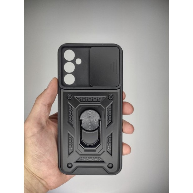 Чохол-бронь Ring Serge Armor Case для Samsung Galaxy A34 5G (з функцією ShutCam) (Чорний)