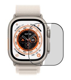 Захисне скло 5D Curved для Apple Watch 49 мм Чорне.