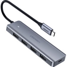Переходник UGREEN CM219 4in1 (Type-C to 4USB3.0) (Space Gray)
