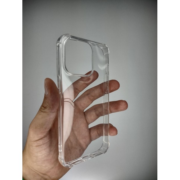 Силиконовий чохол 6D Apple iPhone 15 Pro (Прозорий)