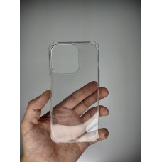 Чехол силиконовый 6D Apple iPhone 15 Pro (Прозрачный) Чехол силиконовый 6D Apple iPhone 15 Pro (Прозрачный)