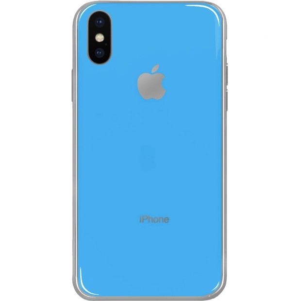 Силіконовий чохол Zefir для Apple iPhone X  /  XS (Блакитний)