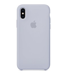 Силіконовий оригінальний чохол Apple для iPhone XS Max (34) Лавандово-сірий