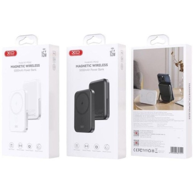 Бездротовий акумулятор XO PR242 MagSafe 5000mAh 15W + PD 20W (Чорний)