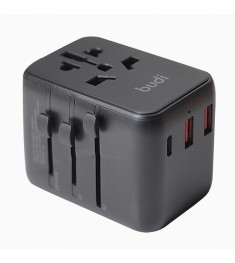 СЗП-адаптер Budi M8J333 25 Вт (1 Type-C / 2 USB / EU) (Чорний) U