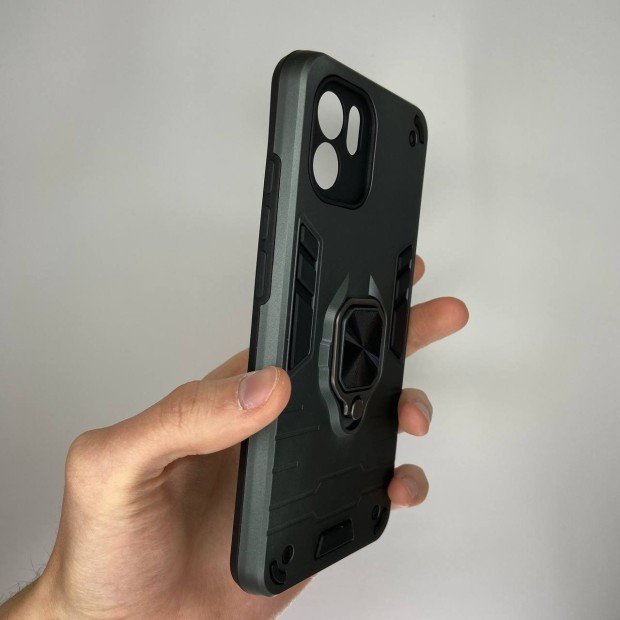 Ring Armor Cam Case для Xiaomi Redmi A2  /  A1 (Сірий)