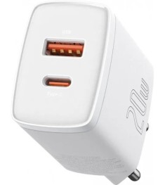 Walker WH-42 20W Power Adapter (1 USB / 1 Type-C) (White)