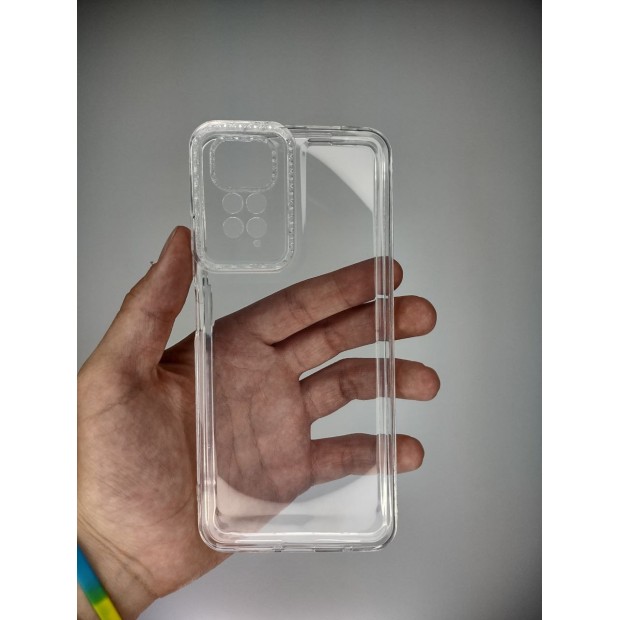Силіконовий чохол Diamond для Xiaomi Redmi Note 11  /  Note 11S (Прозорий)