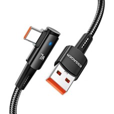 USB-кабель ESSAGER Sunset Bend 100W (1м) (Type-C) (Чорний) EXCWT7A-CG01-P