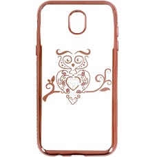 Силіконовий кейс Kingxbar Diamond для Samsung J5 (2017) J530 (Сова, Рожевий)