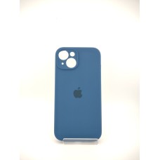 Силіконовий оригінальний чохол RoundCam для Apple iPhone 14 (22) Синій Кобальт
