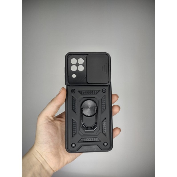 Бронь-чехол Ring Serge Armor Case Samsung Galaxy A22 4G / M32 (ShutCam) (Чёрный)