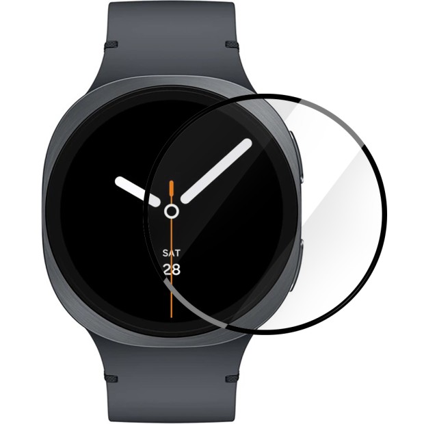 Защитное стекло 5D Samsung Galaxy Watch 8 44mm Black